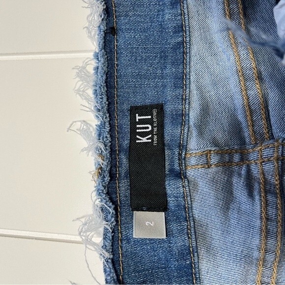Kut from the Kloth Connie Fab Ab Skinny Raw Hem- Sz 2 - Picture 3 of 7